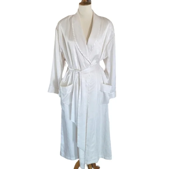 Vintage VS‎ Gold Label Cream Satin Robe Robes